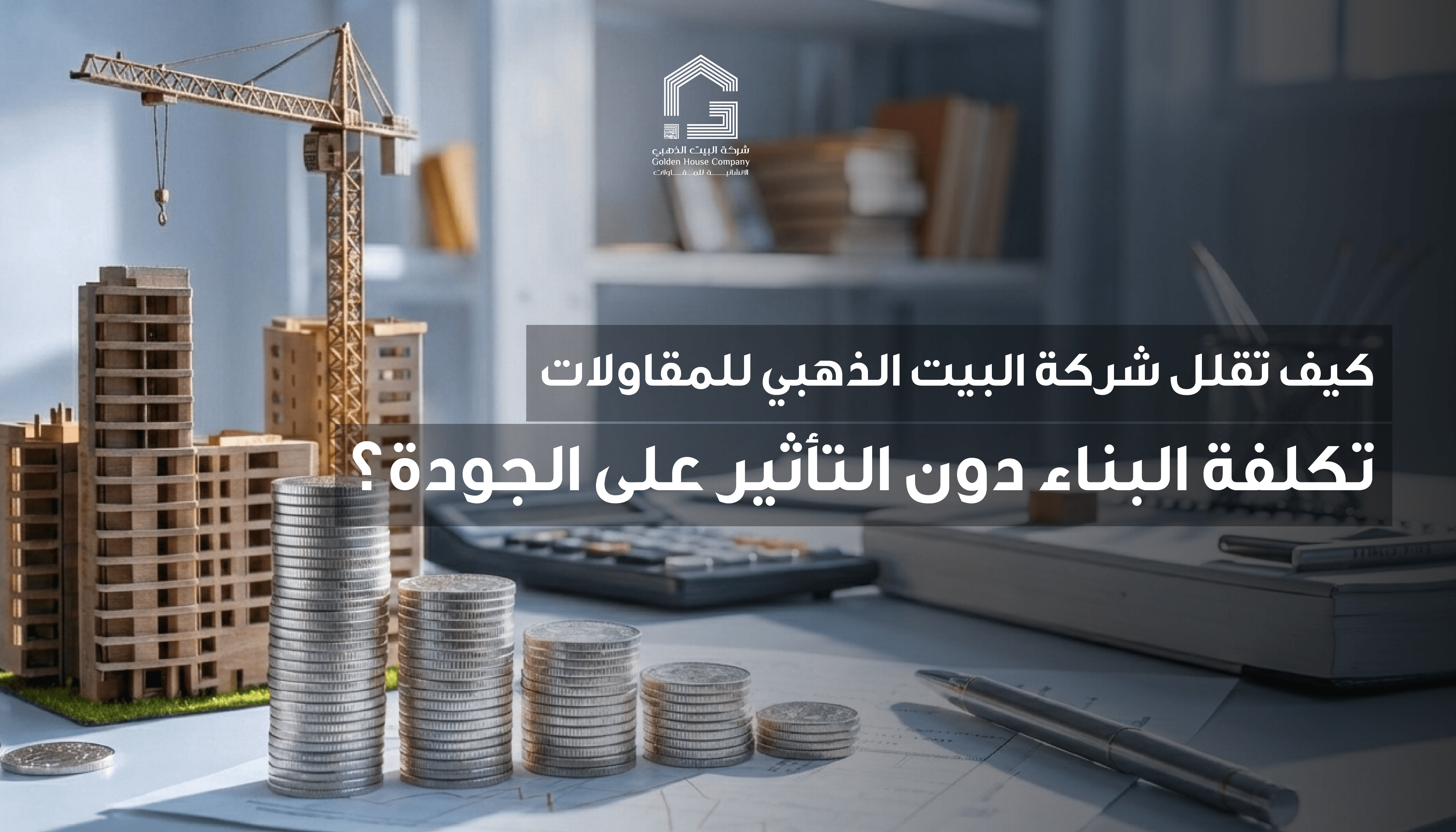 كيف تقلل شركة البيت الذهبي للمقاولات تكلفة البناء دون التأثير على الجودة؟