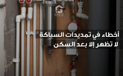 أخطاء في تمديدات السباكة لا تظهر إلا بعد السكن